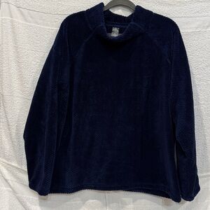 St. John's Bay Dark Blue Fleece Pullover